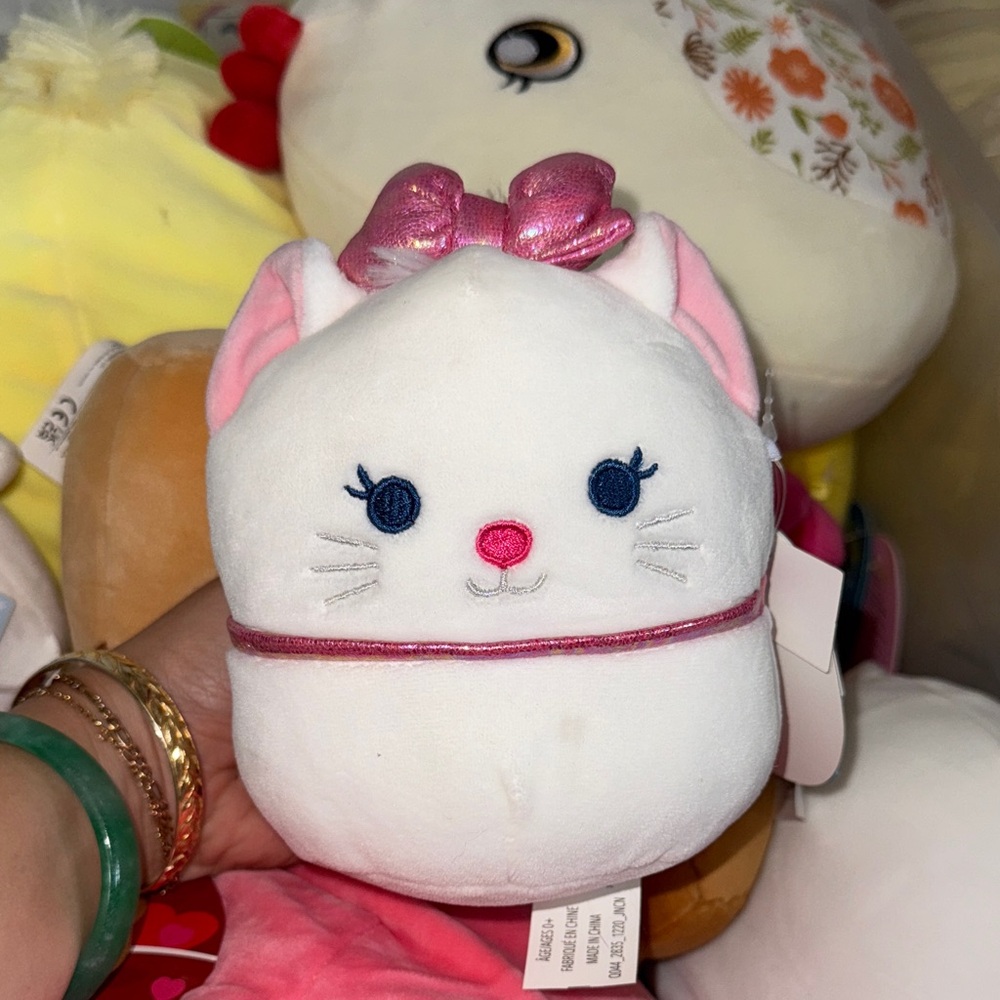 Disney White and Pink Plush with Bow